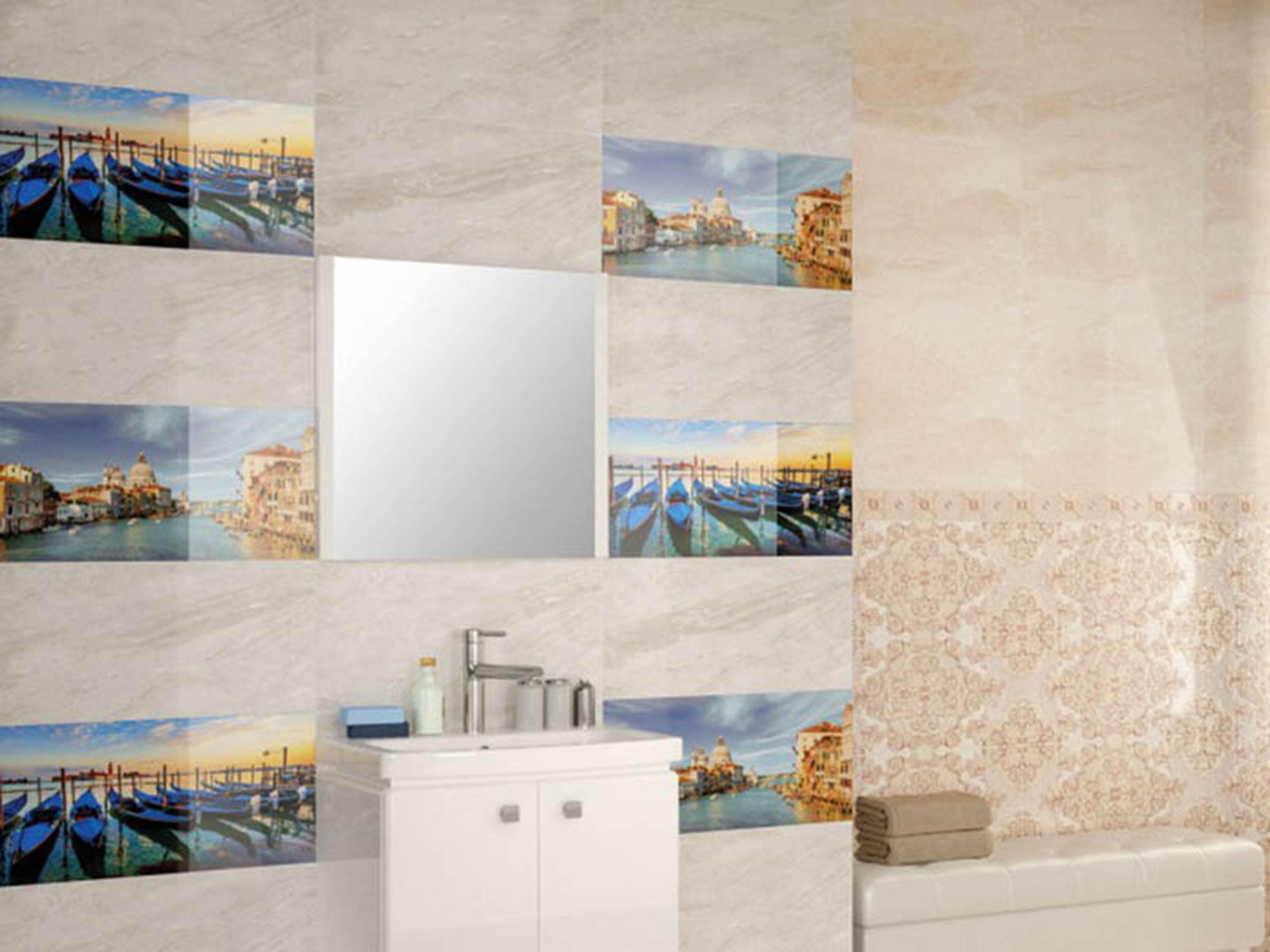 Фото в интерьере для ванной Cersanit Universal Glass